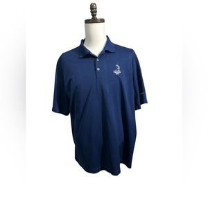 Nike Golf Dri Fit Polo Pinehurst Golf Club 1895 Size XL Blue